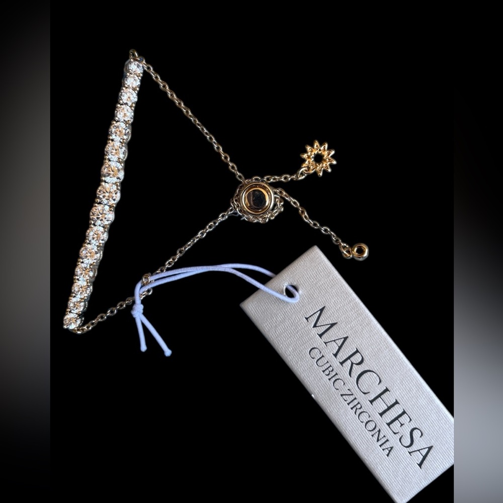 Marchesa Gold Cubic Zirconia Children’s  Bracelet (NWT)